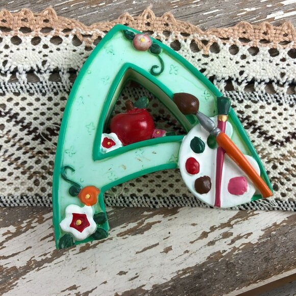 Mary Engelbreit Letter A Initial Monogram Free Standing Artist Figurine 1999 Vtg - Picture 1 of 4